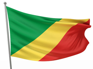 Obraz premium Congo, Republic of the National Flag