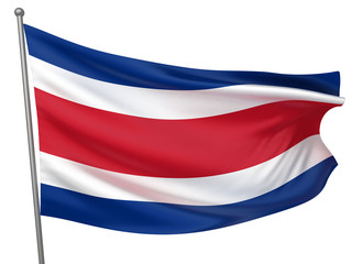 Naklejka premium Costa Rica National Flag
