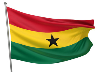 Fototapeta premium Ghana National Flag