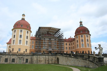 Fototapeta na wymiar A Baroque German Castle, Schloss Moritzburg.