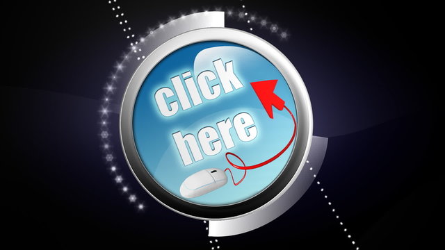 SHOP -click here - 3d button - ANIMATION - LOOP