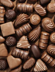 Fotobehang Snoepjes Chocolade