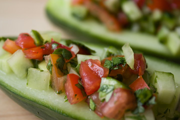 Indischer Gurkensalat