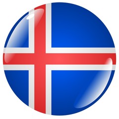 Obraz premium button Iceland