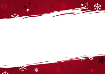 Christmas background in red grunge colors