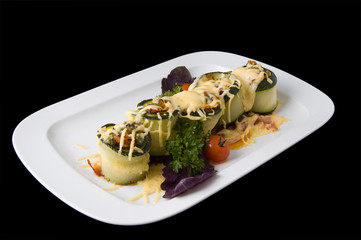 Cooked marrow rolls