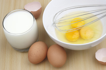 Eggs and milk