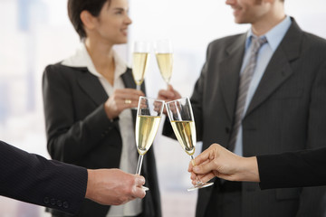 Business people raising toast with champagne © nyul