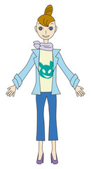 私服の女の子全身