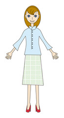 私服の女の子全身