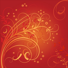 background with a flower composition