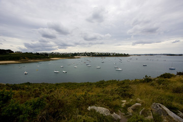 view of the sea with boats