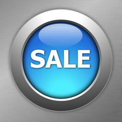 blue sale button