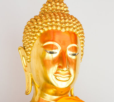 Buddha image in a temple in Bangkok, Thailand