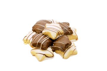Cookies isolated on white background