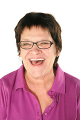 Fototapeta premium Mature woman laughing