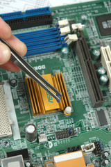 jumpers on printed circuit board