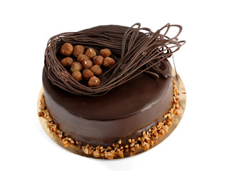 gateau au chocolat et noisettes