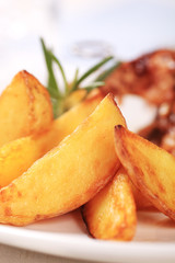 Baked potato wedges