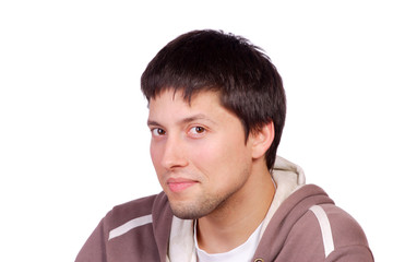 Fototapeta premium happy young casual man portrait