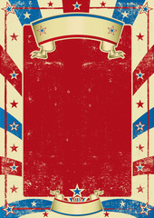 american used poster with red frame