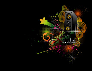 vector music illustration