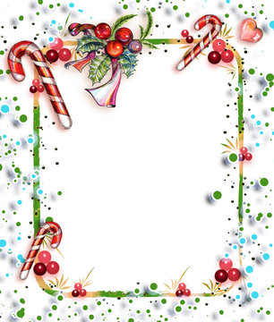 christmas frame for text or photo