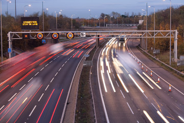 Motorway traffic congestion