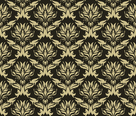 Fototapeta premium seamless damask pattern