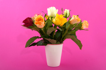 Fototapeta na wymiar colorful roses