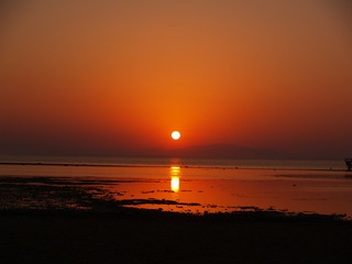 sonnenuntergang in ägypten