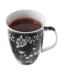 A cup of tea isolated on white background