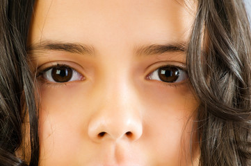 Obraz premium Close up of girl face