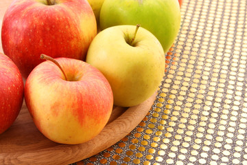 Lots of color ripe apple