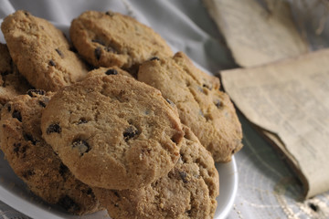 close-up with sweets isolated