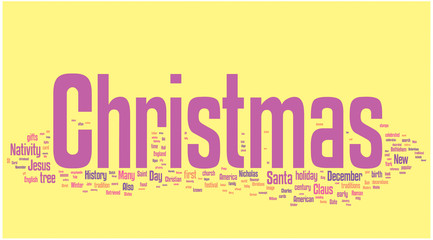 Christmas word cloud