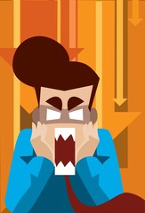 Business Man in Shock