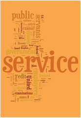 Obraz premium Service word cloud