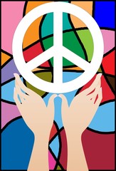 Peace To The Earth - obrazy, fototapety, plakaty