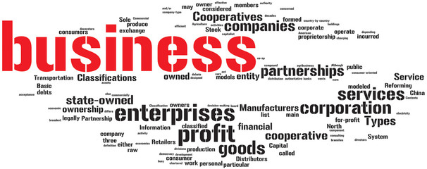 Business word cloud