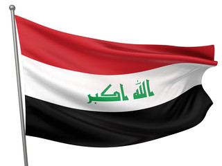 Naklejka premium Iraq National Flag