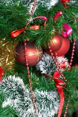 Obraz na płótnie Canvas Christmas tree decorations.
