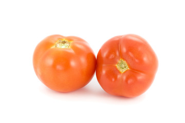 tomatoes isolated on white