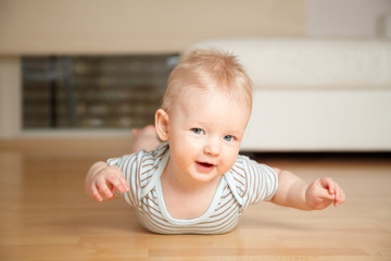 Naklejka premium baby on a floor