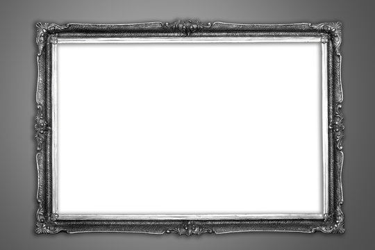 Silver vintage frame