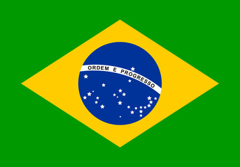Fototapeta premium Brasilien Fahne/Flagge - Brazil Flag