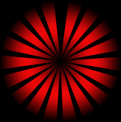 Abstract red sunburst background