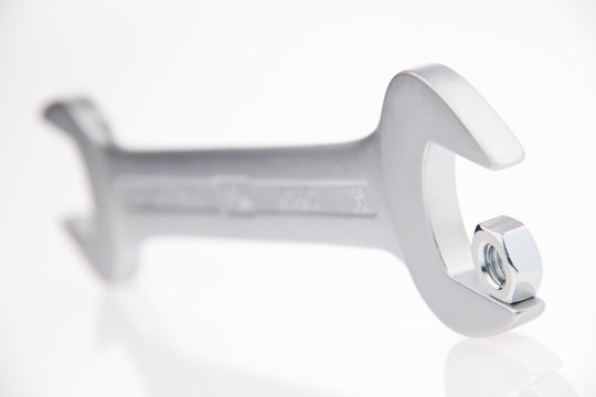 Schraubenschl&uuml;ssel. Werkzeug der Metallindustrie.