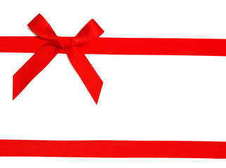red holiday bow
