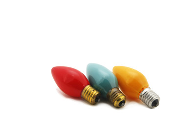 close up of christmas lights